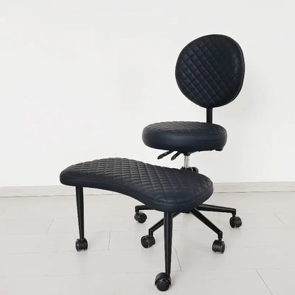 Cross Legged Chair - Meditation Chair With Wheels  ADHD Chair Height Adjustable Seat  Adjustable Footstool