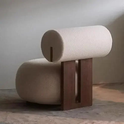 Nordic Backrest Chair Modern Solid Wood Luxury Single Sofa Balcony Tatami Lounge Chair Cloth Chair Living Room Furniture chaises