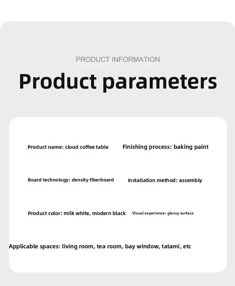 Clouds Tea Table House Lonely Wind Nordic Home Living Room Small Apartment Shaped Cream Simple Modern Tea Coffee Table Furniture