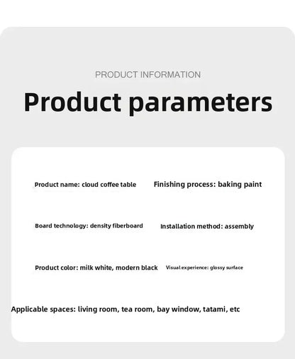 Clouds Tea Table House Lonely Wind Nordic Home Living Room Small Apartment Shaped Cream Simple Modern Tea Coffee Table Furniture