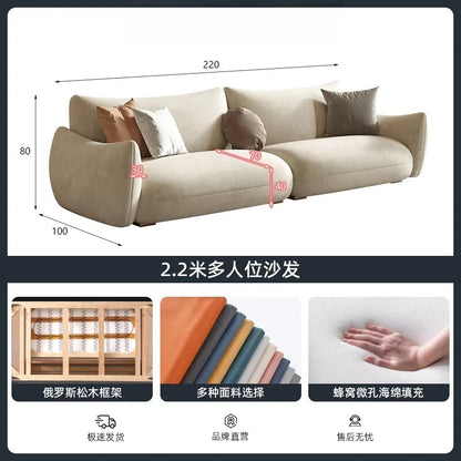 Nordic Cloud Living Room Sofas Cream Loveseat Tiny House Comfortable Living Room Sofas Relaxing Ergonomics Muebles Furniture