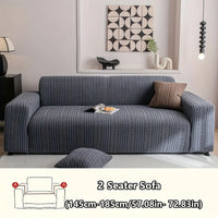 Washable Sofa Cover, Elastic 1pc Striped Sofa Cover | Anti-Scratch & Non-Slip Couch Protector for All Seasons
