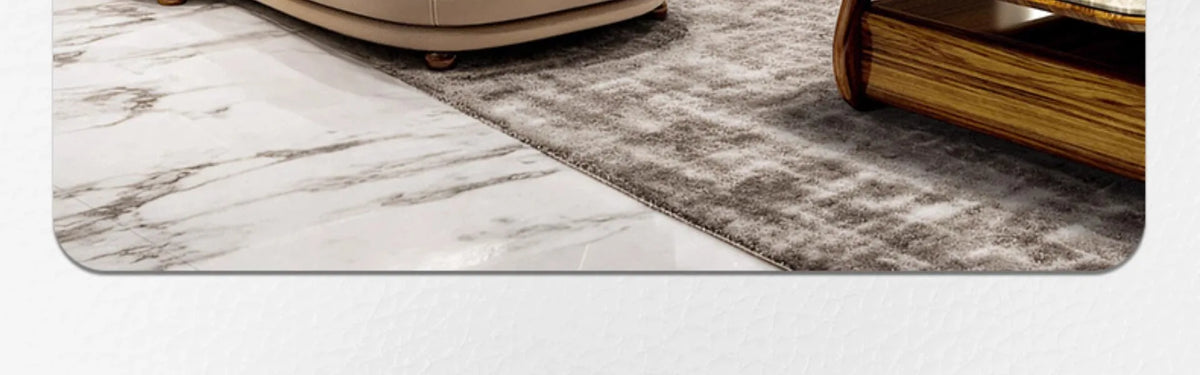 New Chinese style, leather, sofa, corner, modern, simple, solid wood, light luxury, living room