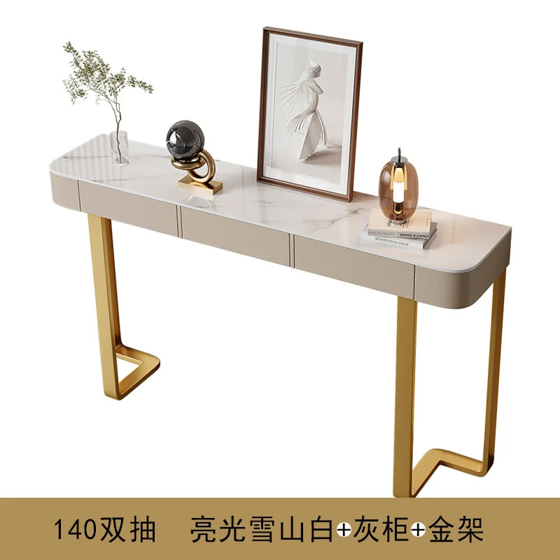 Italian Luxury Console Table With Storage Thin Living Room Entrance Console Table Rectangle Glam Woonkamer Tafel Furniture