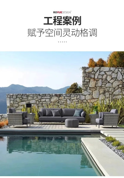 Advanced Luxury Outdoor Sofas Simplicity Creative New Style Garden Sofas Villa Party Accent Furniture Arredo Giardino Lshysf