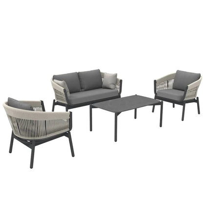 Outdoor Sofa Aluminum patio Villa Courtyard Garden Courtyard High end Hotel Leisure Simple Sofas set