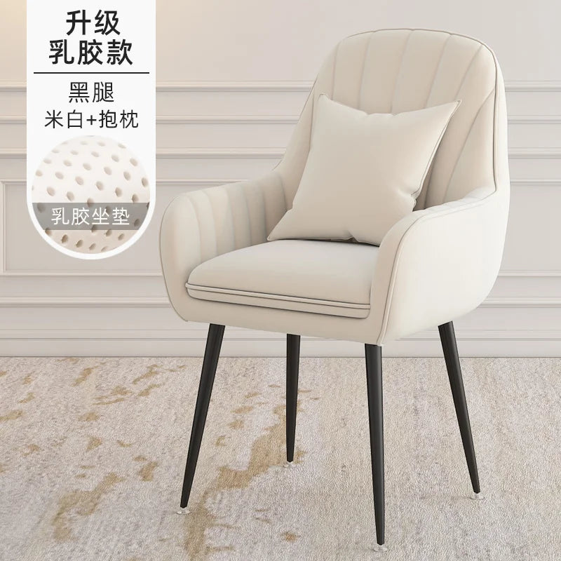 Modern Living Room Dining Chairs Home Furniture Bedroom Dormitory Back Chair Nordic Restaurant Kitchen Cafe Leisure Chair