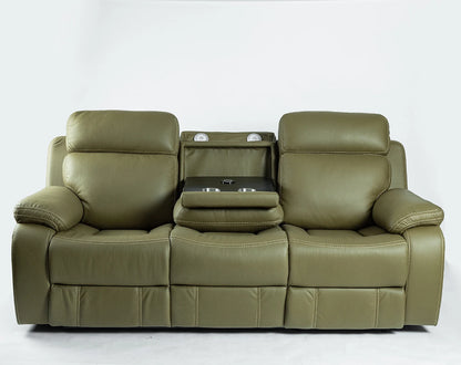 High Density Sponge 2+3 Seats Recliner Sofa Set Fabric Wireless Charging Smart Cup Holder Reading Apartment