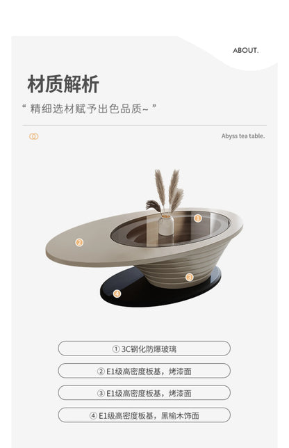 Round Designer Coffee Table Books Nordic Aesthetic Unique Coffee Table Glass Living Room Modern Mesa Auxiliar Salon Furniture