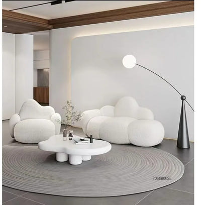 Simple Small Apartment Living Room Sofas Nordic Home Balcony Single Back Sofa Chair Beauty Salon Lounge Reception Double Sofas