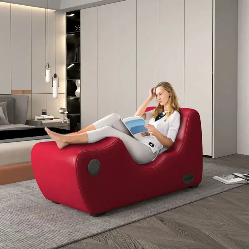 Balcony bedroom single lazy special-shaped sofa multifunctional bedside table hotel homestay lounge chair chaise longue