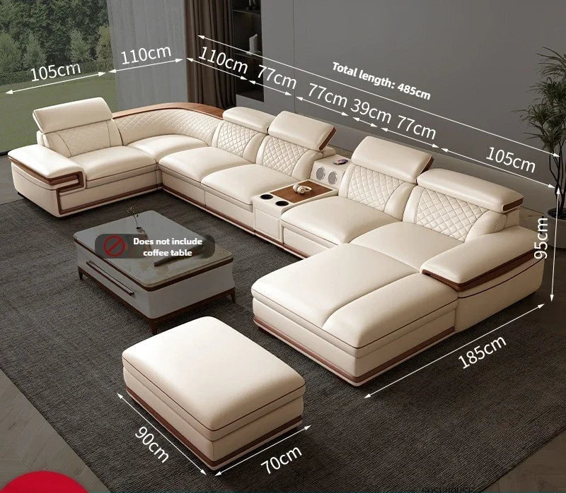 Light Luxury Living Room Sofas Villa Comfortable Italian Style Design Modularity Sofas Recliner Sofas for Living Room Furniture