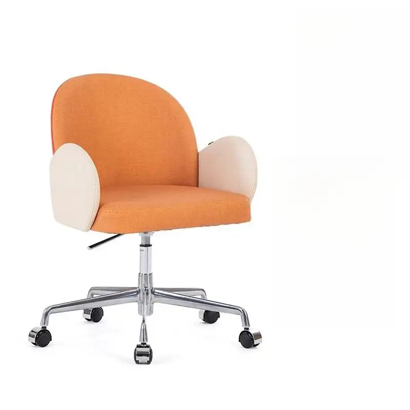 Roller Armrest Office Chair Yellow Soft Modern Study High Swivel Office Chair Ergonomic Relaxing Silla De Escritorio Furniture