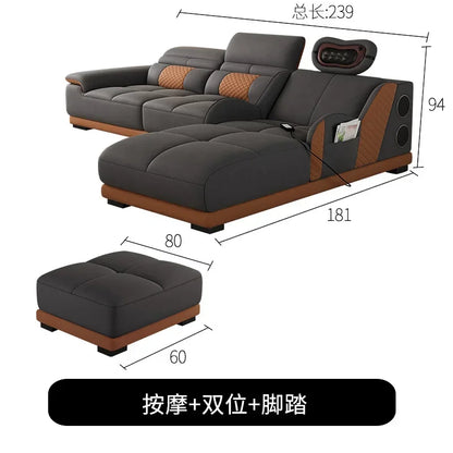 Cozy Nordic Modern Living Room Sofas Relaxing European Recliner Lazy Sofas Floor Massage Woonkamer Banken Home Furniture