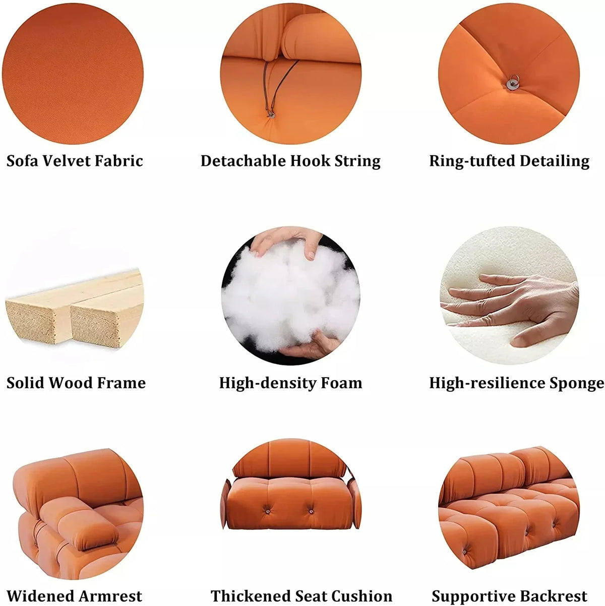 Nordic l shape Sectional sofa With Ottoman Modular Combination Velvet Modular Sofas Long Couch