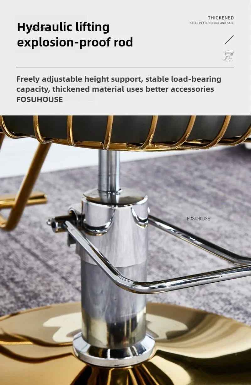 Nordic Barber Shop Barber Chairs Beauty Salon Professional Barber Chair Liftable Swivel Chair Hairdressing Chair Salon Furniture