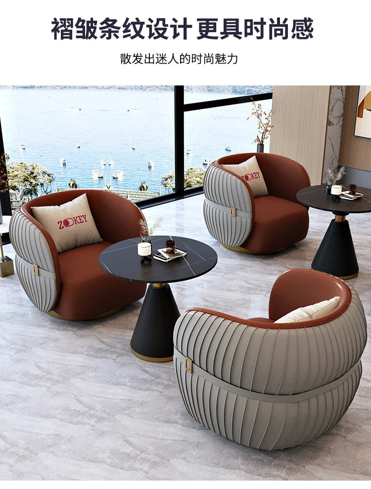 Simple Backrest Chairs for Conference Room Drawers Modern Wooden Luxury Nordic Salon Designer Lounge Back Office Furniture