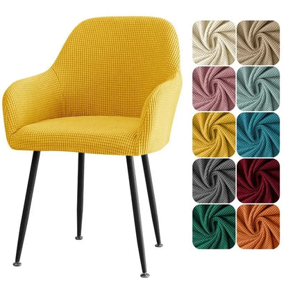 Elastic Polar Fleece High Arm Chair Covers Dining Adjustable Armchair Cover Hotel Bar Seat Slipcover Home Wedding Decoration