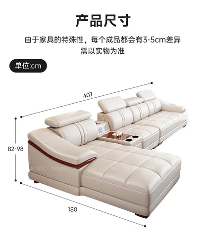 Modern simple living room size apartment combination leather art sofa furniture       FT