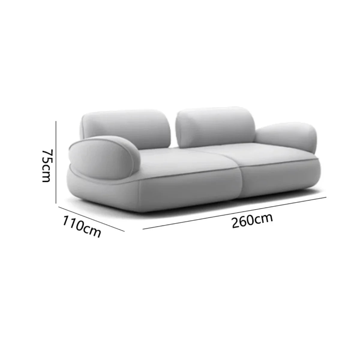 Snail sofa Milan Italian minimalist curved backrest adjustable modern simple wind sofa living room villa sofa