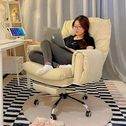 Chair Office Modern Salon Luxury Lazy Ergonomic Executive Office Chair Relaxing Reading Wheels Mobilya Lounge Suite Furniture