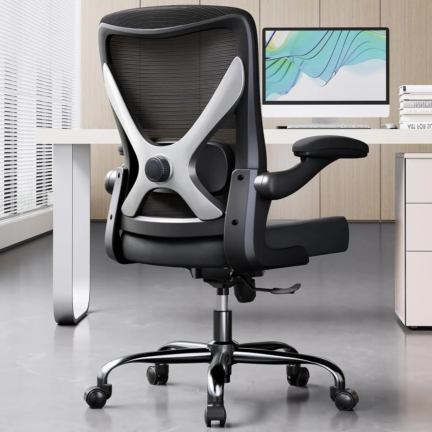 Ergonomic Mesh Office Chair, High-Back Computer Desk Chair with Lumbar Support for Adults, Executive Gaming Task Chair