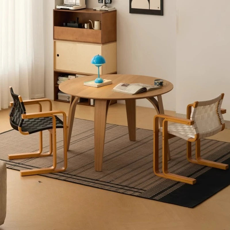 Pre-loved Solid Wood Armchair Dining Chair Home Fashion Comfort Retro Back Chair Esthetisch En Duurzaam Dining Room Furniture