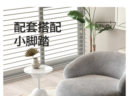 Italian light luxury fabric rotating leisure chair balcony single Nordic modern minimalist designer living room sofa