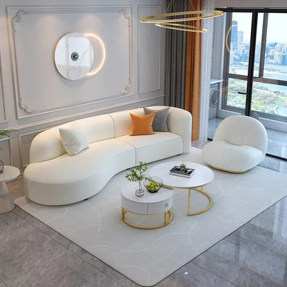 Leisure Style Christmas Nordic Style Sofa 3 Seater Foam Sponge Floor Module Couch Sectional  Canape Salon Living Room Furniture