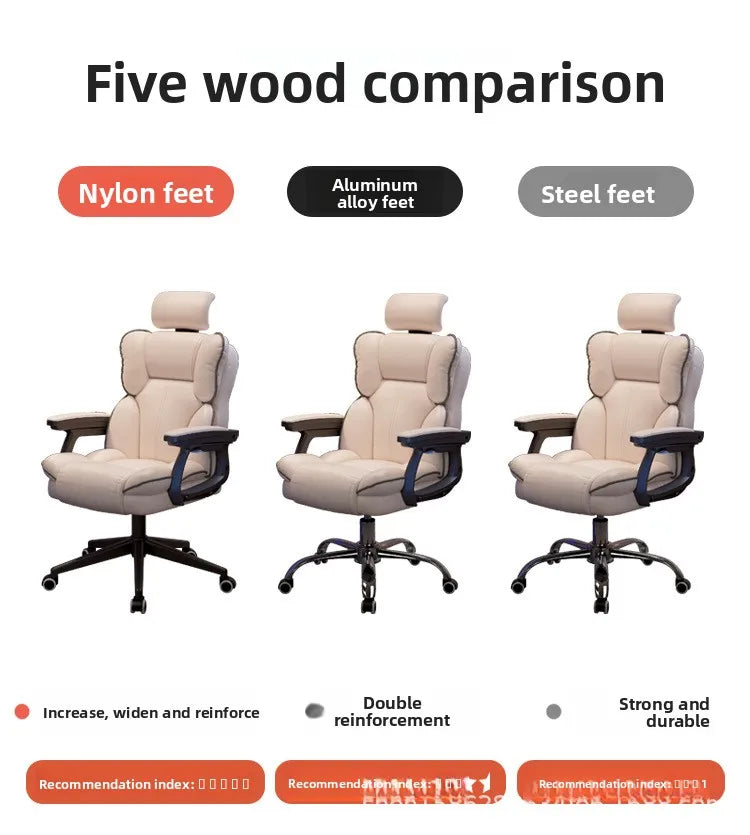 Firm Computer chair E-sports chair Home sedentary sofa Seat reclining swivel chair Study back chair