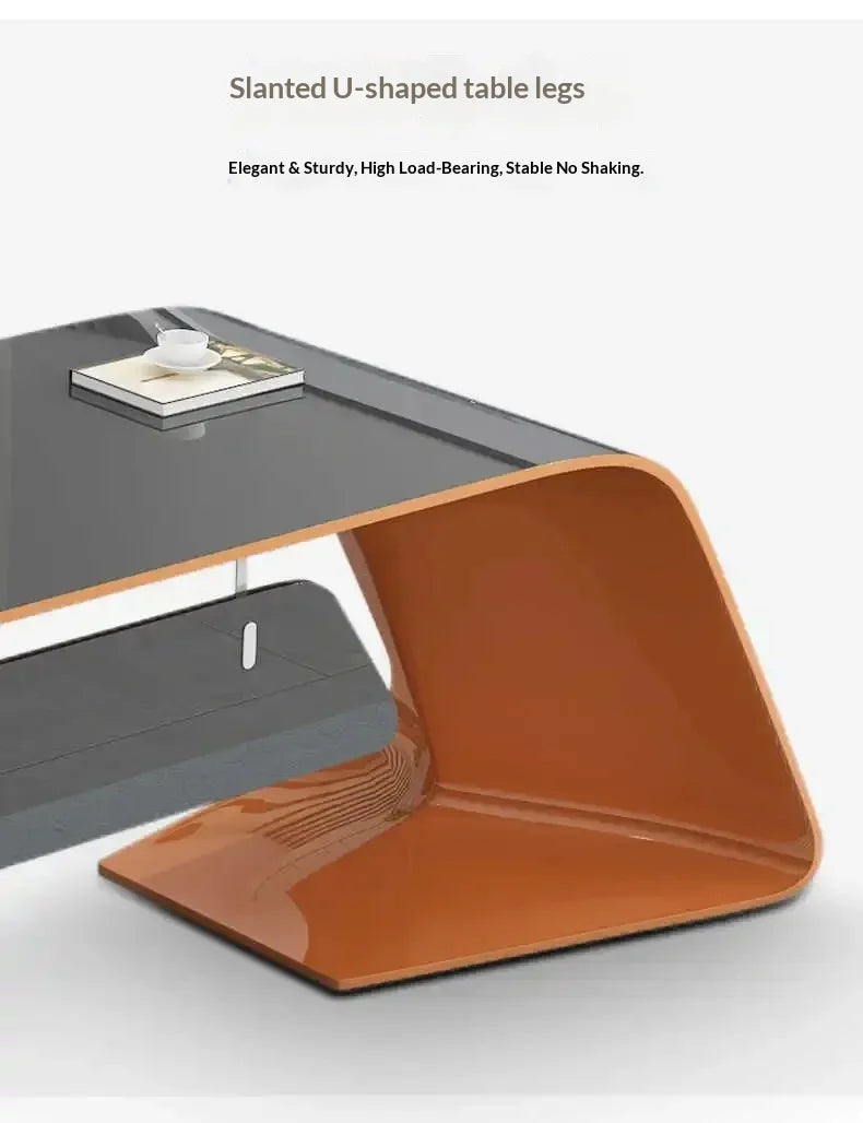 Executive Light Luxury Office Desk in Stock Designer Storage Organizer Computer Desks L Shaped Quality Escritorio Furniture