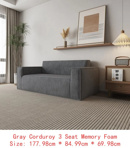 L-Shaped Cloud Sectional Sofa, Modern Modular Couch with Deep Seat, Upholstered Furniture for Living Room Bedroom, No Assembly