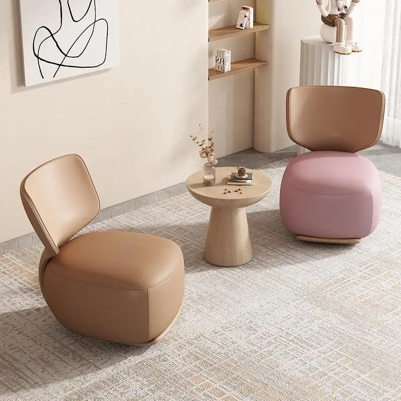 NewLog Light Luxury First Class Cabin Lounge Sofa Chair Nordic Living Room Fabric Low Stool Balcony Leisure Armchair