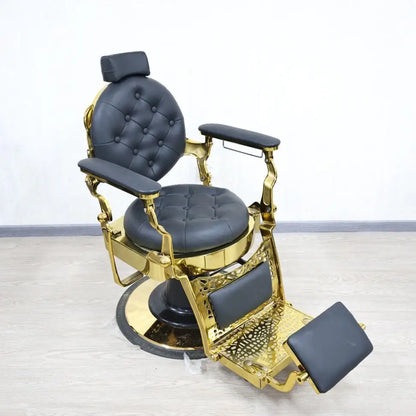 Luxury Barber Shop Barber Chair, 360° Rotatable and Lie Diagonally, Hydraulic Lift, Chairs, Beauty Hair Cut Salon Furniture