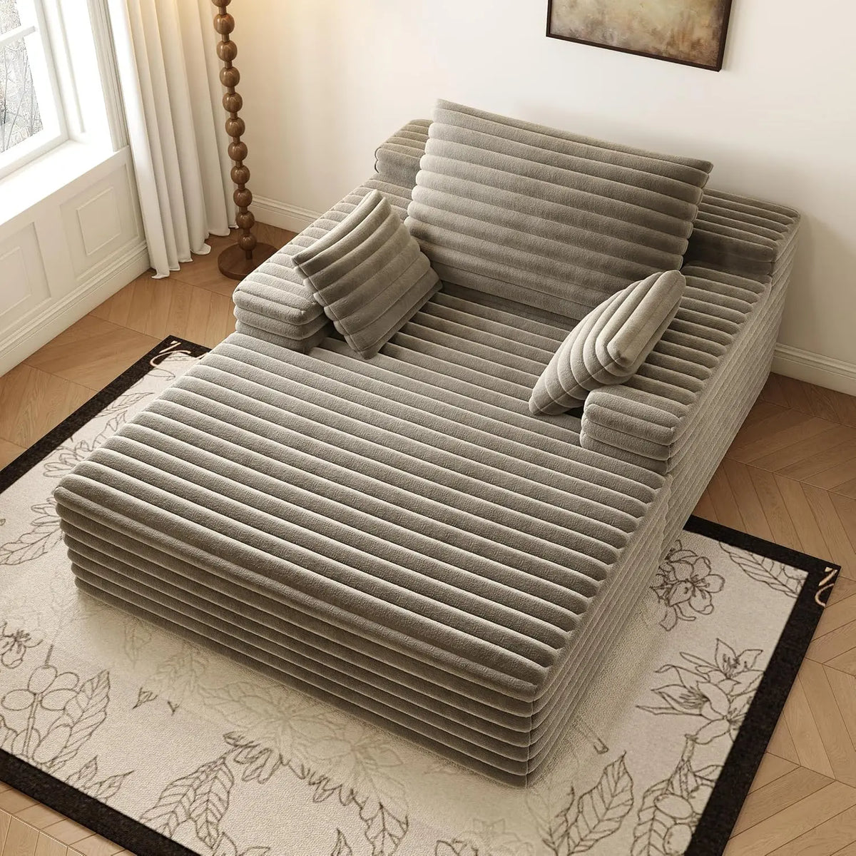 Cloud Plush Sofa Bed,Upholstered Boneless Cloud Sofa Deep Seat