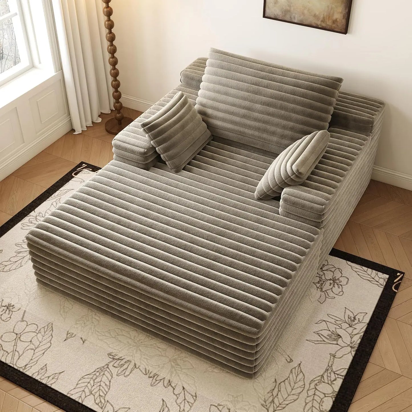Cloud Plush Sofa Bed,Upholstered Boneless Cloud Sofa Deep Seat