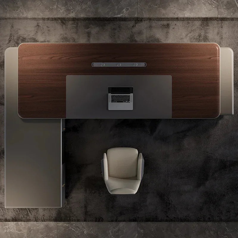 Filing Cabinet Luxury Large Computer Tables Modern Minimalist Executive Manager President Table Office Combination Furniture