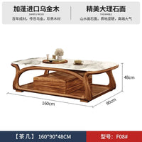 XMH new Chinese ebony leather sofa modern living room luxury villa first layer cowhide new combination sofa