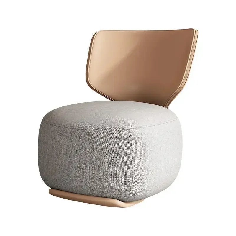 NewLog Light Luxury First Class Cabin Lounge Sofa Chair Nordic Living Room Fabric Low Stool Balcony Leisure Armchair