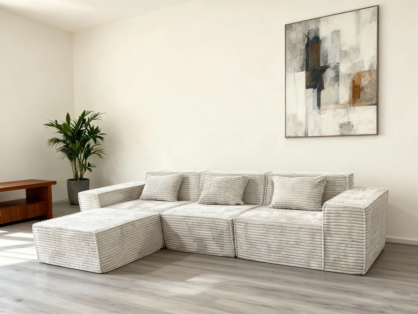 Compressed SofaNew Design Living Room Furniture L-Shape Sectional Sofa Comfortable Fluffy Vacuum Compressed Comfy Sofa Set Modul