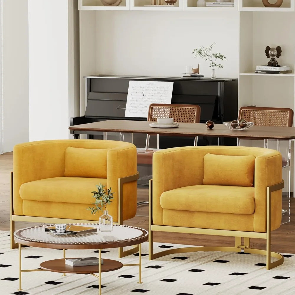 velvet upholstered barrel-back accent chair for modern living rooms, mid-century inspired lounge sofa, tub-style club side chair