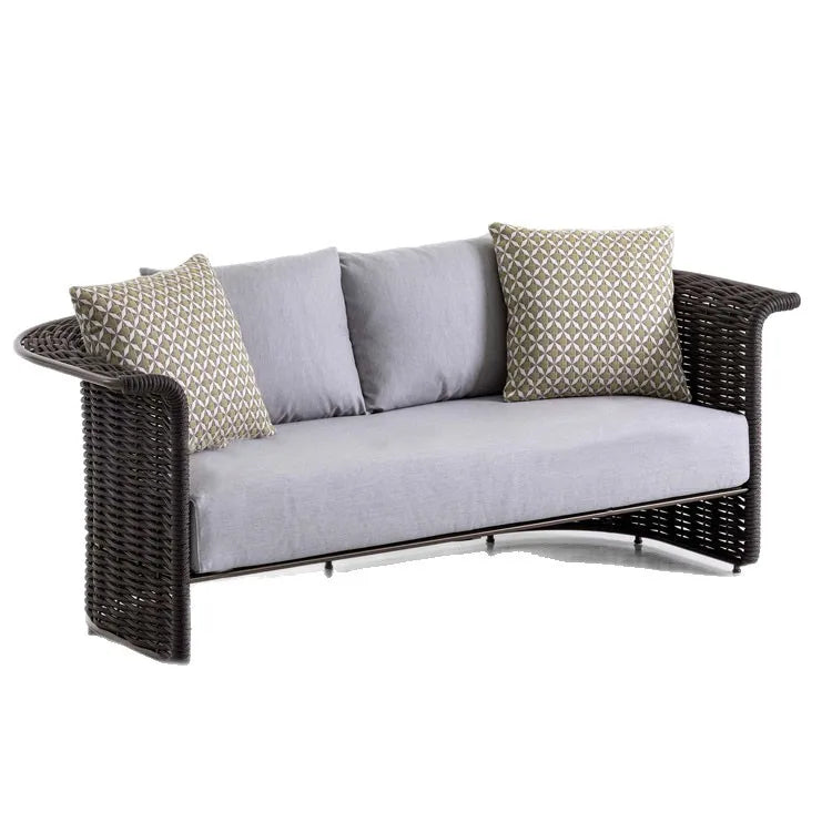 Outdoor sofa courtyard terrace simple rattan sofa waterproof sunscreen balcony rattan chair furniture