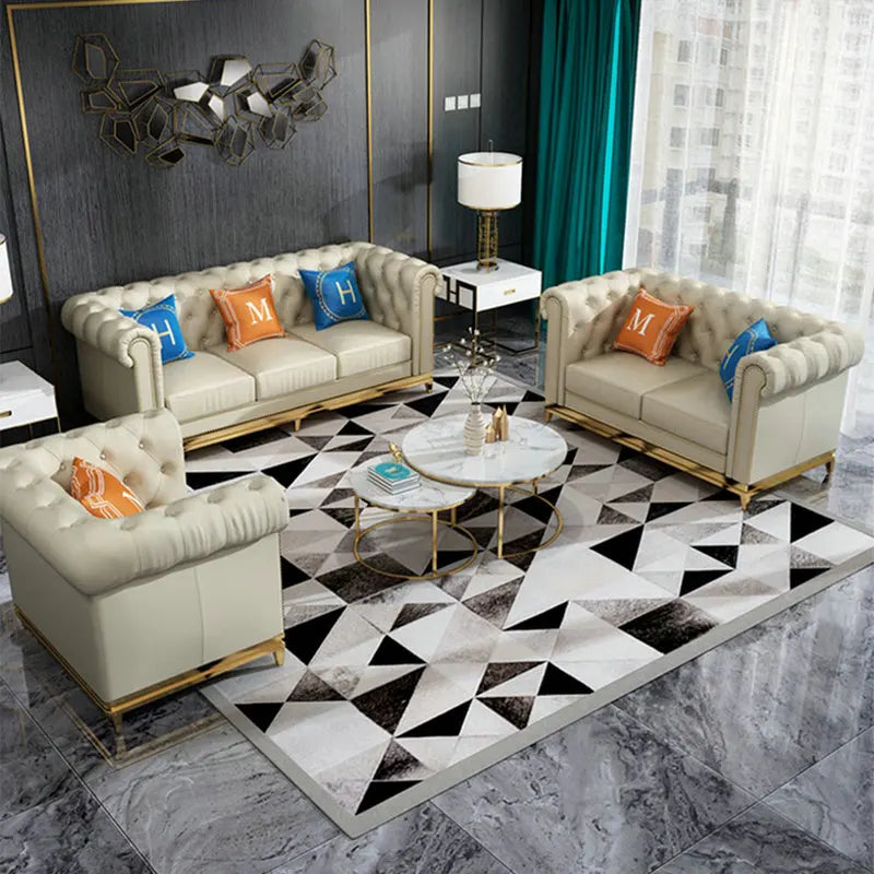 Modern style leather living room sofa lightweight luxury sofa, sub-packaged sofa lounge custom sofa set home furniture