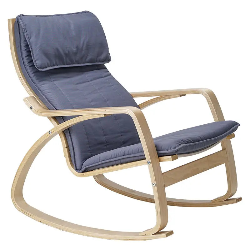 Simple and modern Nordic Boang rocking chair easy chair solid wood recliner lazy pregnant woman chair balcony lounge
