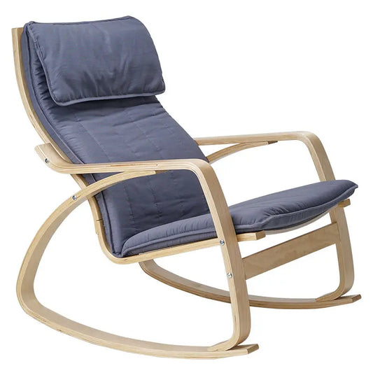 Simple and modern Nordic Boang rocking chair easy chair solid wood recliner lazy pregnant woman chair balcony lounge