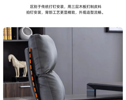 Armchair Ergonomic Office Chairs Meeting Boss Modern Recliner Office Chair Swivel Adjustable Office Furniture Silla Oficina LLOC
