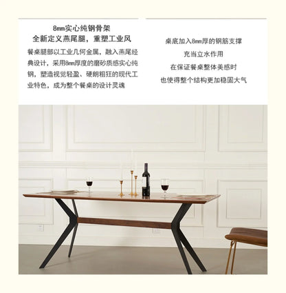 Luxury Living Room Dining Tables Coffee Wooden Modern Kitchen Dining Tables Dinette Nordic Home Furniture Mesa De Jantar LLDT