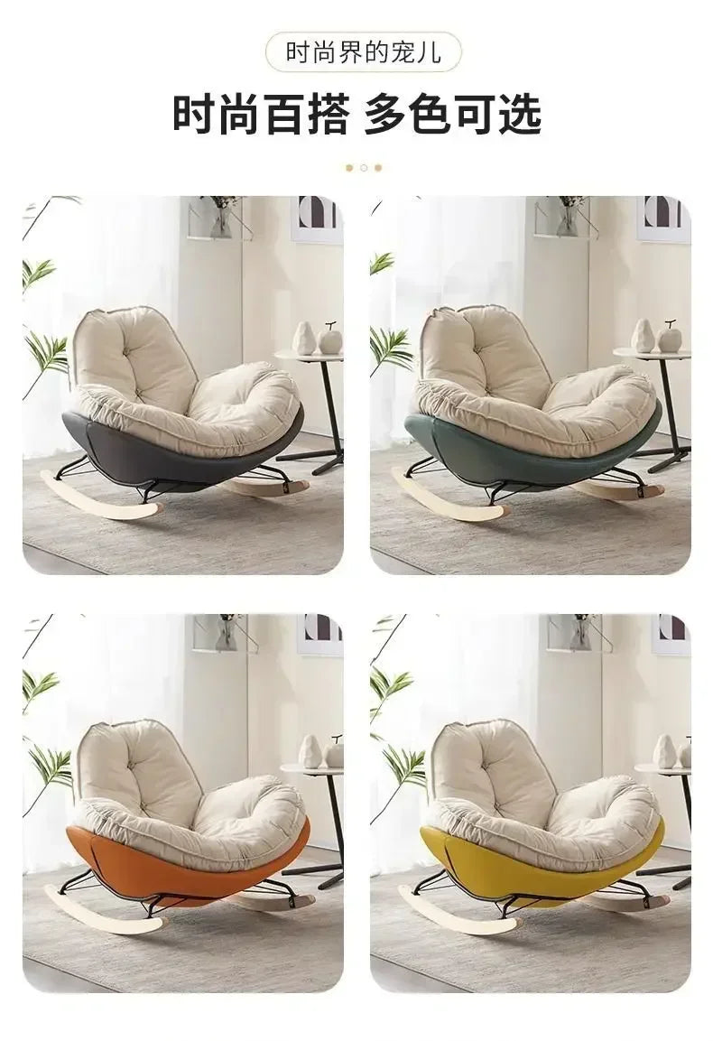 Lazy Couch Penguin Rocking Chair Indoor Leisure Rocking Chair Lounge Chair Rocking Daybed Adult Lounge Snail Balcony Home Egg