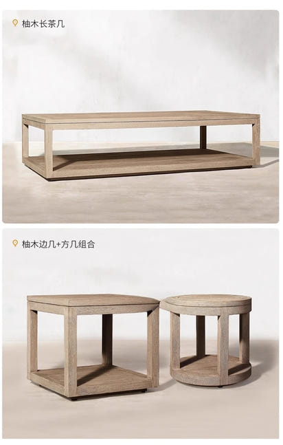 Outdoor villa courtyard sofa high-end teak sofa furniture combination hotel homestay waterproof