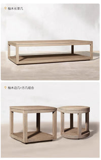 Outdoor villa courtyard sofa high-end teak sofa furniture combination hotel homestay waterproof